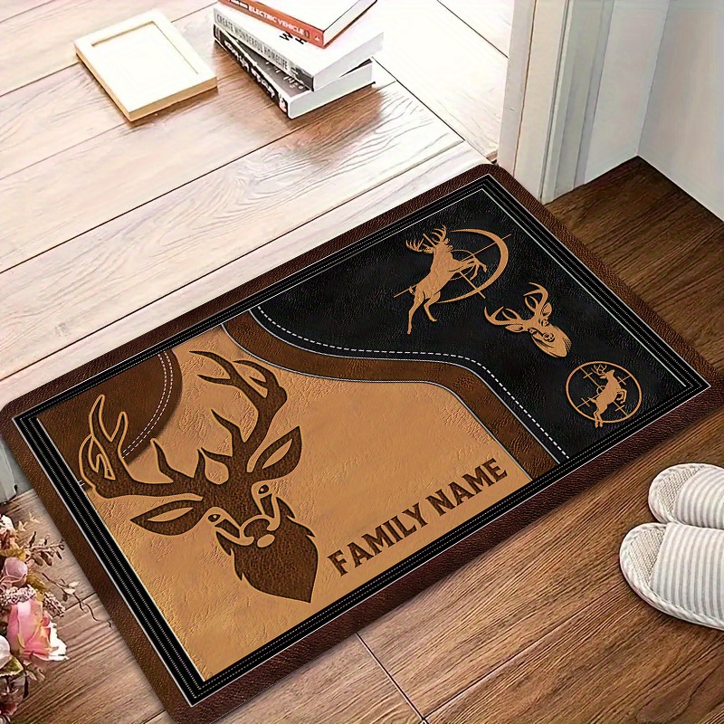 Hunting Outdoor Rug - VIKAMA Elandenschedel Totem Jachtthema Buitendeurmat Meerdere