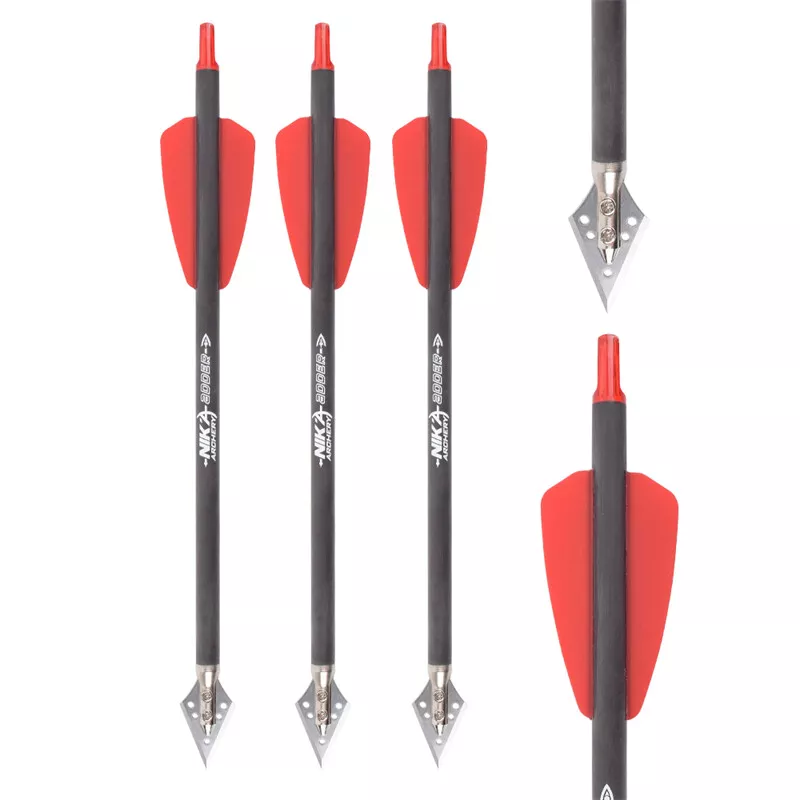 Crossbow Bolt Broadhead - 3-6 stks 7.5in Kruisboog Bouten Carbon