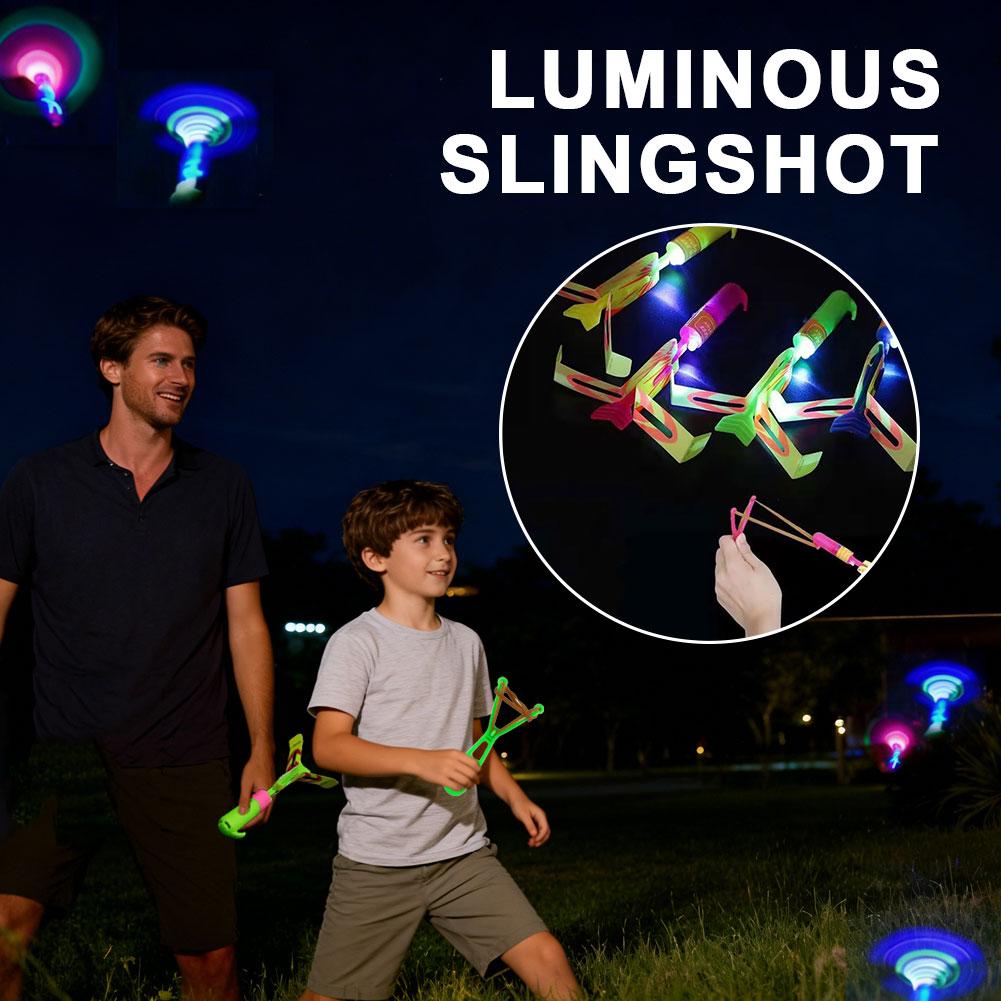 Outdoor Hunting Products - LED Lichtgevende Propeller Vliegende Speelgoed-Slinger Lanceerapparaat
