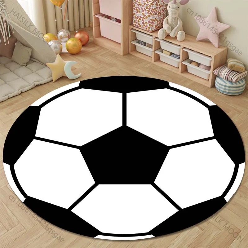 Hunting Outdoor Rug - Berenpootafdruk houten schijf rond vloerkleed rustieke