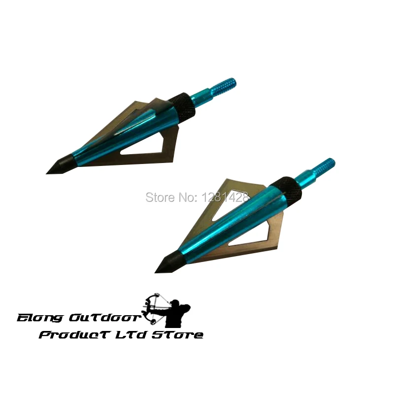 Crossbow Bolt Broadhead - 12 Stuks Blauw 125 Grain Broadhead