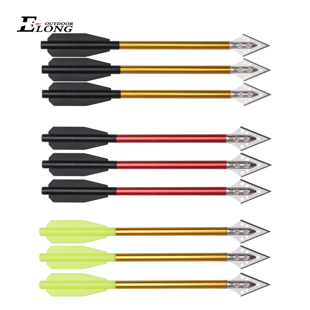 Crossbow Bolt Broadhead - 3PCS Aluminium Kruisboog Bouten Pijlen 6.5