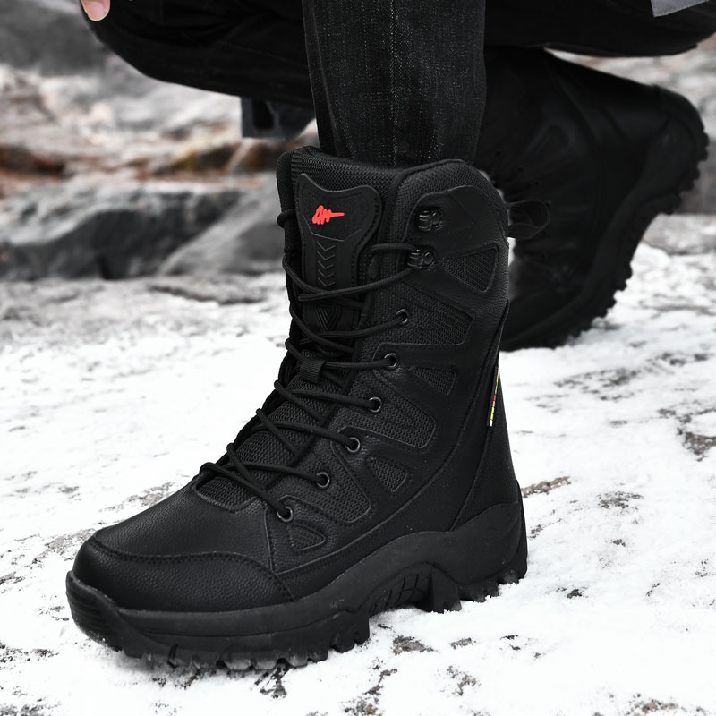 Outdoor Hunting Boots For Men - Mannen motorfiets tactische laarzen met veters