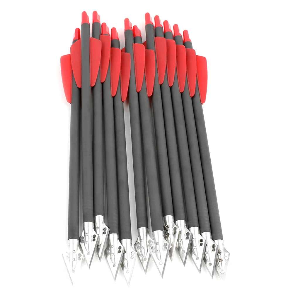6/12 Stuks Pure Carbon Alumini - Crossbow Bolt Broadhead recensie en prijs