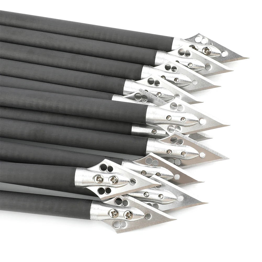 6/12 Stuks Pure Carbon Alumini - Crossbow Bolt Broadhead recensie en prijs