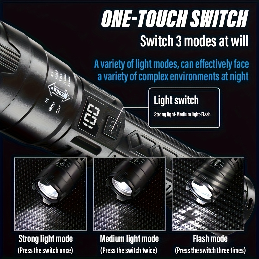 Hoge Sterke Power Led Zaklampe - Tactical Flashlight Rechargeable recensie en prijs