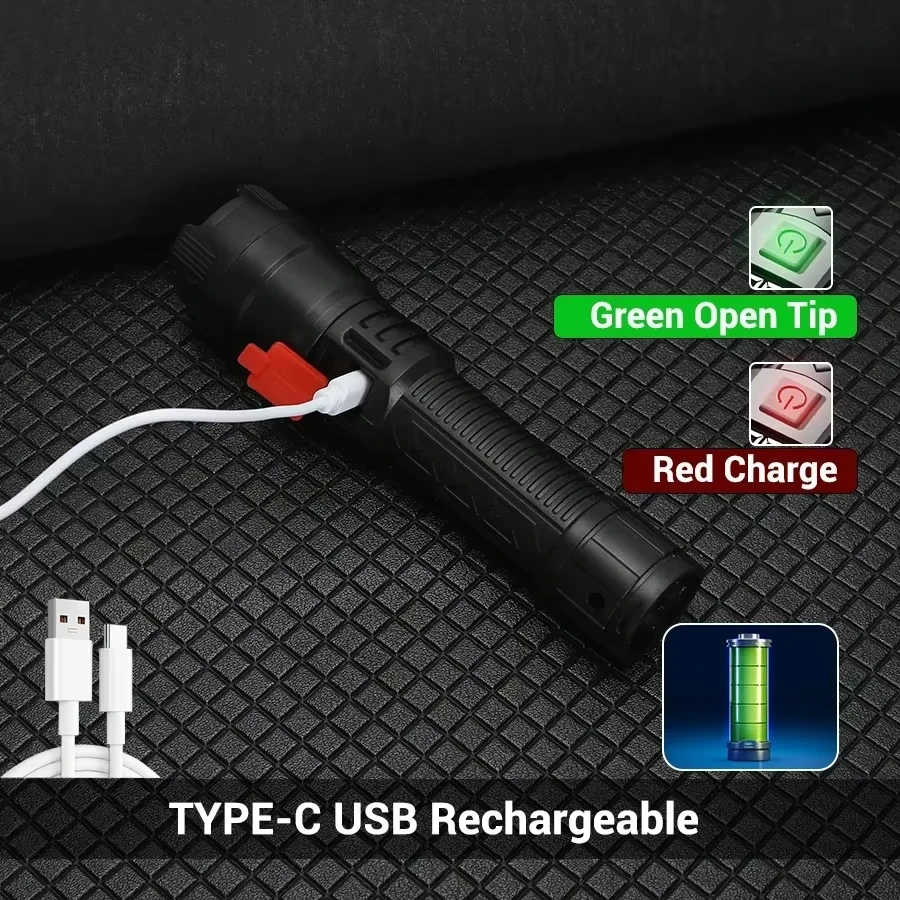 Hoge Sterke Power Led Zaklampe - Tactical Flashlight Rechargeable recensie en prijs