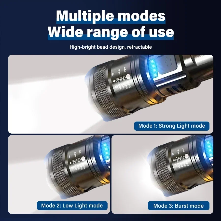 Krachtige LED-zaklamp, USB opl - Tactical Flashlight Rechargeable recensie en prijs