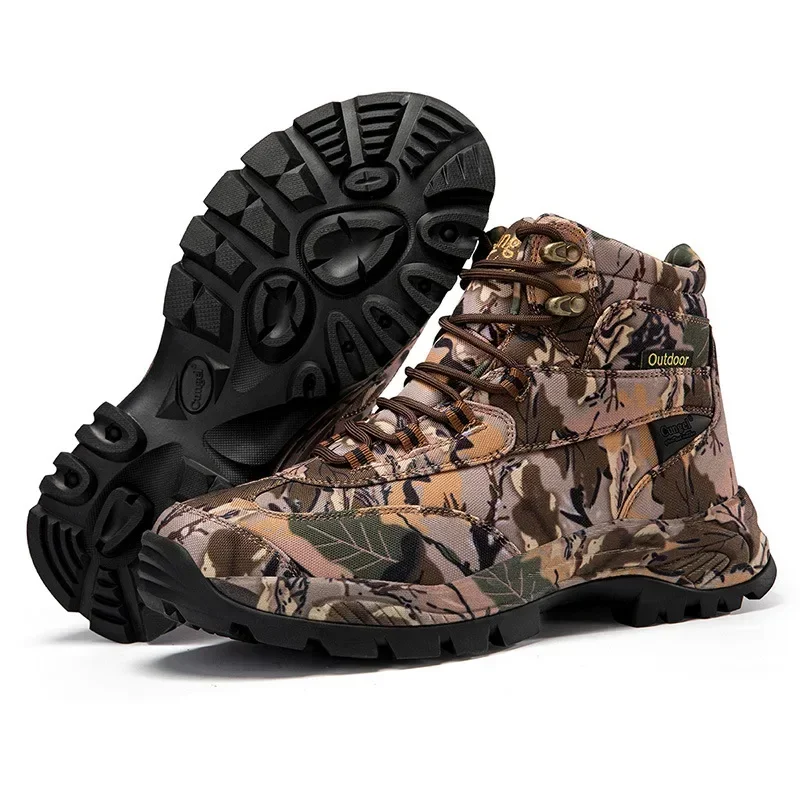 Hoge camouflage jachtlaarzen v - Outdoor Hunting Boots For Men recensie en prijs