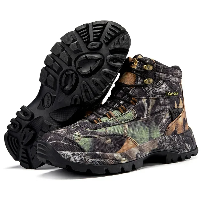 Hoge camouflage jachtlaarzen v - Outdoor Hunting Boots For Men recensie en prijs