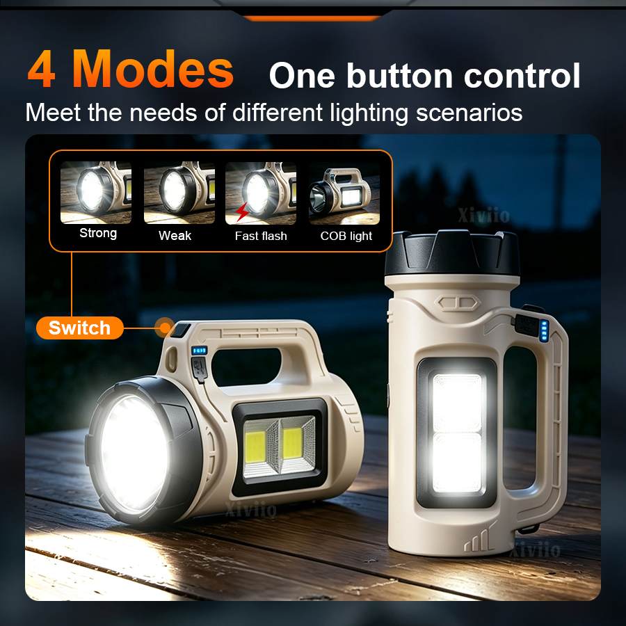 Multiscene draagbare LED-zakla - Tactical Flashlight Rechargeable recensie en prijs