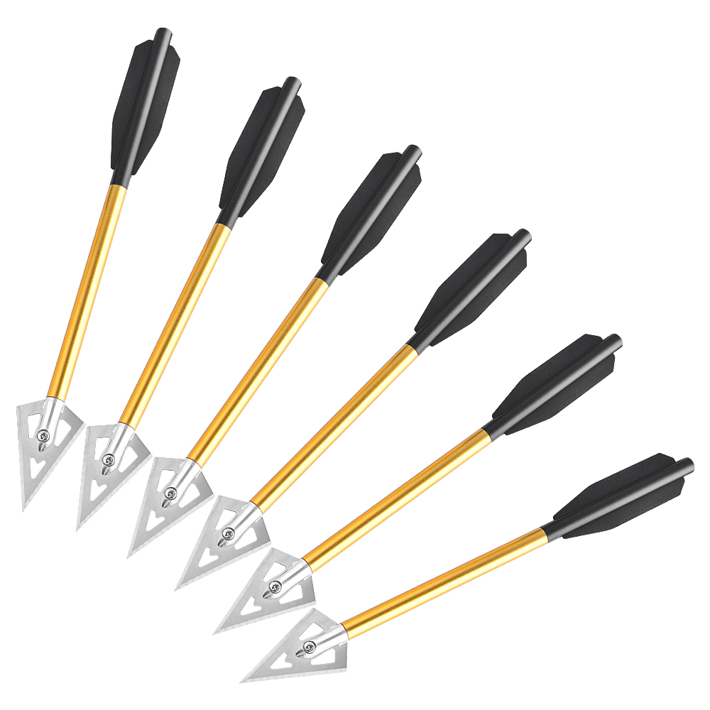 6/12 Stuks Korte Pijl Aluminiu - Crossbow Bolt Broadhead recensie en prijs