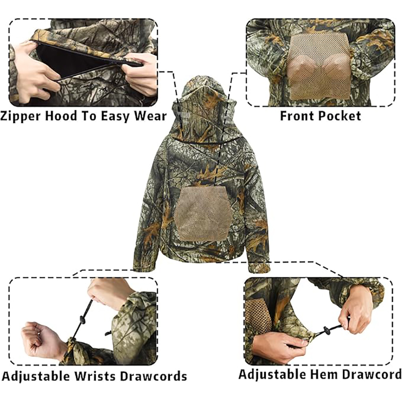 Vissen Bijenteelt Anti-Muggen  - Outdoor Hunting Hoodie recensie en prijs