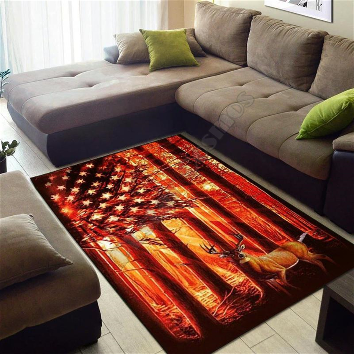 Hertenjacht Area Rug 3D-geprin - Hunting Outdoor Rug recensie en prijs