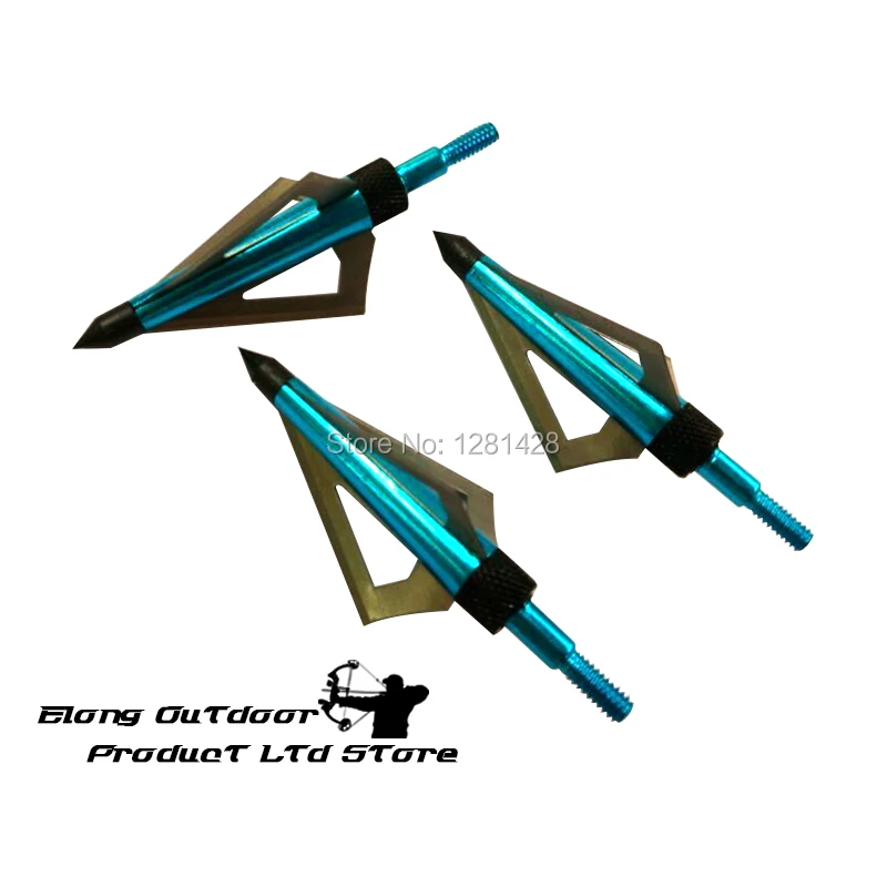 12 Stuks Blauw 125 Grain Broad - Crossbow Bolt Broadhead recensie en prijs