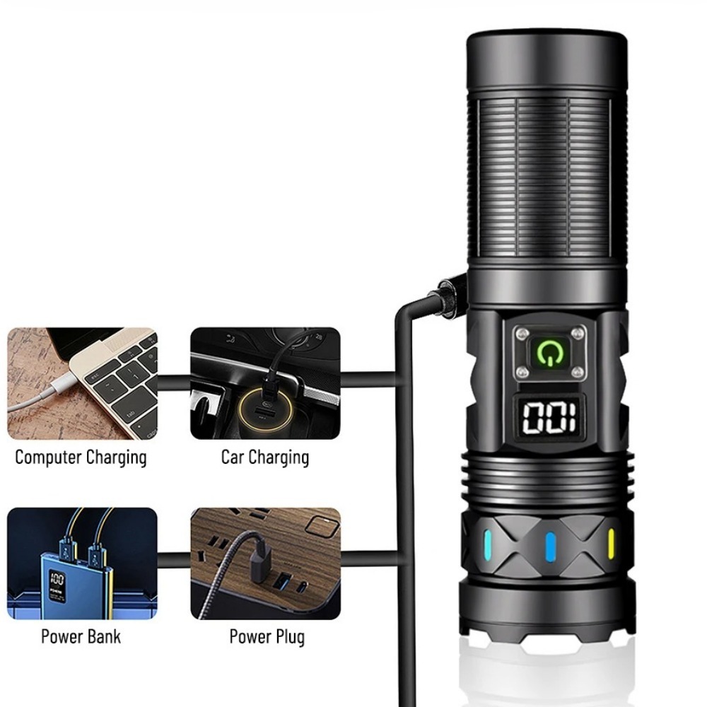Krachtige LED-zaklamp Telescop - Tactical Flashlight Rechargeable recensie en prijs