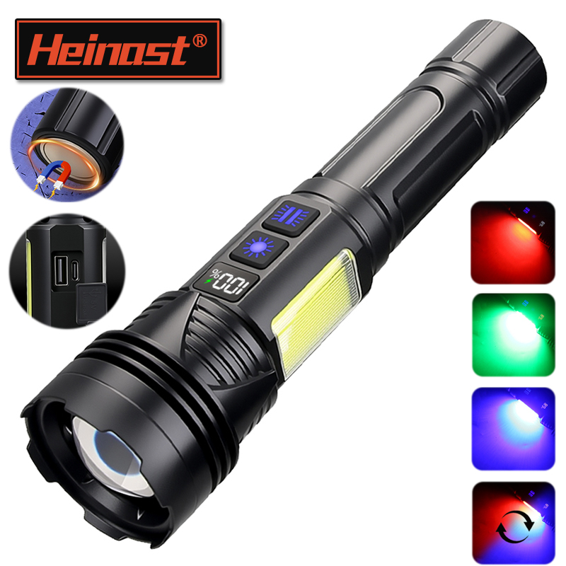 Krachtige LED-handzaklamp USB  - Tactical Flashlight Rechargeable recensie en prijs